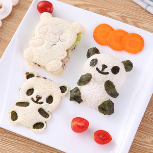 正惠万能小熊猫饭团模具 超可爱DIY三明治模具曲奇饼干模具