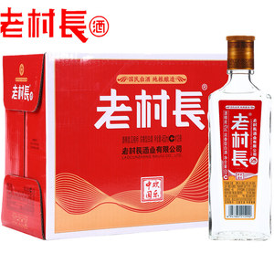 老村长白酒欢乐中国酒40度450ml装浓香型白酒粮食酒东北光瓶口粮