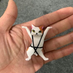 2z1公音网红可爱笔架跳舞喵手办动漫猫通q妖娆小卡咪玩具抖仔