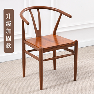 现代铁艺椅子靠背椅太师椅中式餐厅桌椅北欧简约椅家用仿实木茶椅