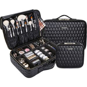 化大师专b业化妆工手提纹绣箱具包女便携妆容量跟妆收纳品网红皮