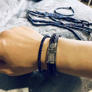 泰国吊坠 真品 七彩 力泥手链 aaaaa级彩光紫光力泥 链子 手链