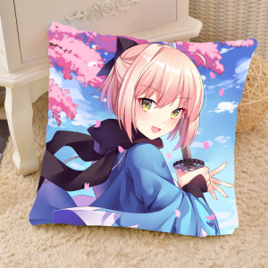 日本购fgo冲田总司靠枕抱枕动漫游戏周边二次元cos特送s腐女宅男