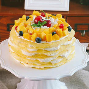榴莲千层生日蛋糕同城配送芒果草莓水果北京上海深圳全国男女定制