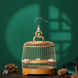 纯手工竹制绣眼鸟笼手工抛光精品小鸟笼高端绣眼鸟笼配件大全