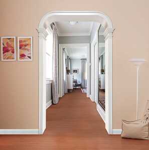 树宝宝拱形垭口弧形造型过道门洞双包套客厅门框门套包边定制烤漆