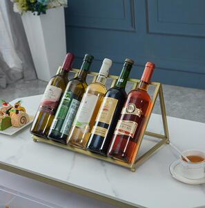 红酒架斜放葡萄酒展示酒托酒柜吧台酒瓶摆件金属住宅家具客厅家用