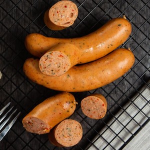 knacker/克娜克 博客肠微辣德国烟熏香肠热狗纯肉烤肠西式早餐1kg