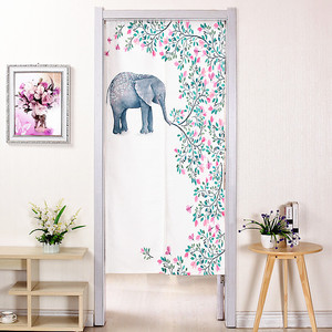 遮挡帘子布艺卧室门帘吊帘a客厅帘半帘隔断挂帘四季布帘