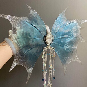 鲛人耳人鱼耳渐变鲛人耳朵头饰仙气精灵发饰品美人鱼道具写真影楼