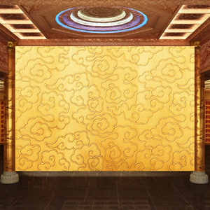 祥云墙纸纸寺庙佛堂墙布道教神台庵堂定制壁画酒店背景墙装饰壁纸