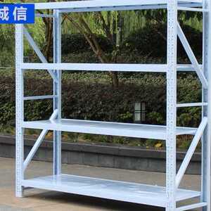 角铁置物架重型地下室货物快递多层架房仓库中型货架仓储组装家用