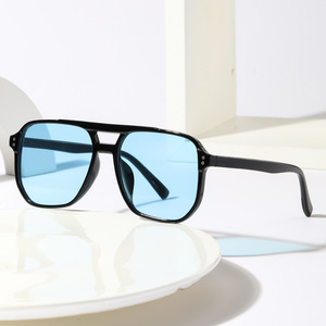 大框双梁墨镜新款男式太阳眼镜框潮流司机镜女防紫外线遮阳太阳镜