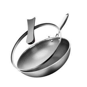 网纹不锈钢炒锅