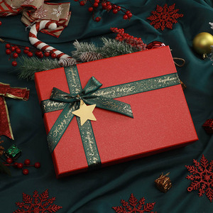 新年圣诞礼物盒苹果包装空盒子高档跨年夜围巾口红生日礼品盒大号