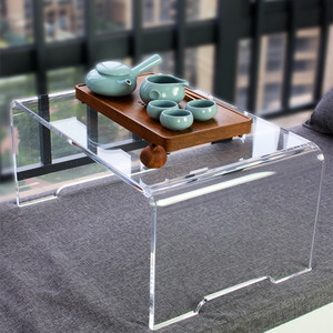 亚克力桌子透明飘窗榻榻米化妆桌轻奢风小型小茶台茶几家用矮ins