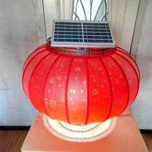zyd1227淘宝户外新农村太阳能路灯6米电杆带led中国结红灯笼装饰灯