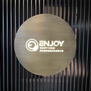 圆形灯箱logo门头牌匾发光招牌创意门牌工作室店铺广告牌挂墙定做