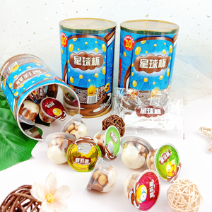 甜甜乐星球杯巧克力桶装300g夹心饼干可可酱儿童网红怀旧零食小吃