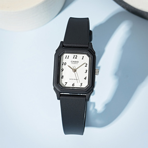 卡西欧（CASIO）手表小方块石英学生树脂休闲复古女手表LQ-142-7B