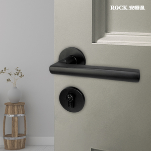 rock安恒通80054不锈钢把手室内门锁木门锁静音门锁卧室门锁