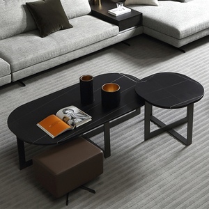 芈家锐驰大理石茶几简约现代家具设计师创意大小户型客厅轻奢茶桌