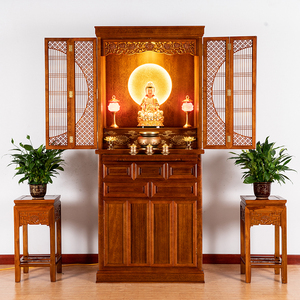 佛龛供桌佛台中式立柜家用现代简约实木神台佛柜神龛菩萨财神供台