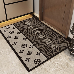 丝圈入户门地垫轻奢简约进门门口踩脚垫门厅防滑垫玄关门垫可定制