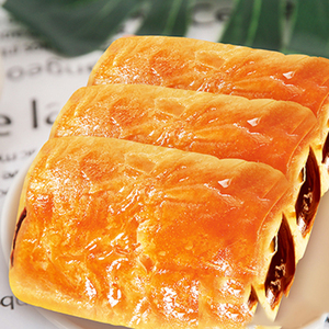 泡吧红豆酥皮面包2斤整箱千层起酥夹心早餐零食手撕新鲜短保面包