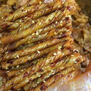 豆筋牛筋面麻辣小吃干豆皮卷辣条原料豆卷豆棍山东豆制品500g包邮