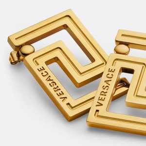 versace范思哲巴洛克风格美杜莎欧美时尚复古长城纹大耳钉耳环女