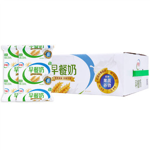 伊利麦香牛奶无菌枕230ml*16纸袋装麦香奶早餐奶整箱批