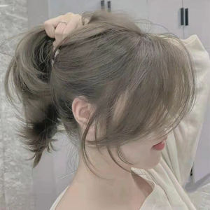 亚麻奶茶灰棕色染发剂2021流行色显白黑茶色染头发膏女纯植物泡泡