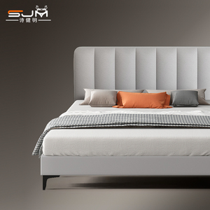 诗健明科技布床头板软包简约现代超薄床头单买床靠背板落地定制