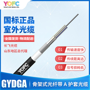 长飞光纤光缆骨架式带状光缆GYDGA 144芯216芯288芯 6芯一带GYDGA-144B1-6F