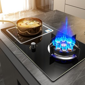 电气两用煤气灶气电灶嵌入式电磁炉一气一电家用一体燃气灶猛火灶