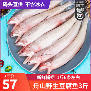 龙头鱼新鲜冷冻豆腐鱼海鲜水潺丝丁鱼舟山水产生鲜辅食九肚鱼3斤