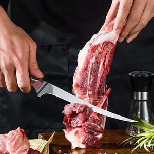 超锋利屠宰刀剔肉剔骨刀商用剔骨专用刀 德国1.4116钢 黑彩木手柄