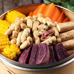 五谷丰登750g农家杂粮酒店家宴席特色半成品蒸菜五子登科五福临门