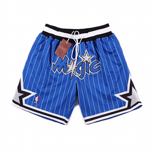 正确版本just don jd 奥兰多魔术队 magic 刺绣网眼短裤 休闲球裤