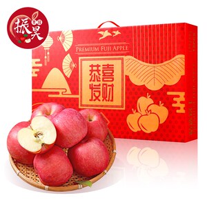 山东烟台红富士苹果精品礼盒特级90大果新鲜脆甜冰糖心山东栖霞