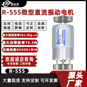 新永泰R-555微型双头扇行超强震动振动电机 小型马达6v12v24v