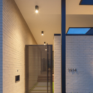 led防水筒灯户外明装别墅庭院过道走廊店铺门头阳台露台室外射灯