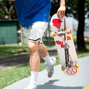 blooddna崛起滑板双玻纤双翘滑板板面轻弹薄黑科技进口枫木青少年