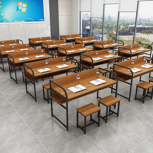 中小学生书桌补习班辅导班培训班桌子学校教室用课桌椅组合套装