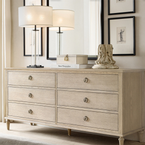 美式实木五斗柜白橡木复古轻奢六斗柜客厅卧室储物柜柜子全屋定制