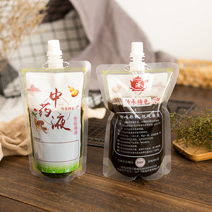 一次性中药袋装可加热煎药袋自立吸嘴袋中l药液包装袋外带密封袋