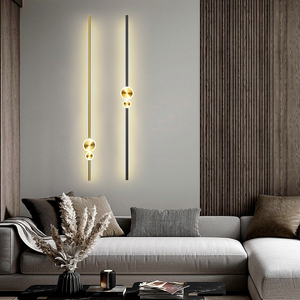 轻奢极简led长条壁灯卧室床头灯现代简约客厅沙发背景墙装饰灯具