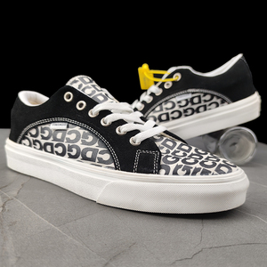 联名隆 万斯cdg字母低帮帆布鞋男鞋女鞋秋季休闲韩版潮流大码板鞋