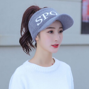 80mengxiangzjxs淘宝可扎高马尾帽子女冬加厚加绒扎高辫子戴的帽子